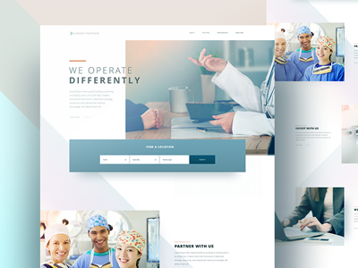 Healthcare homepage