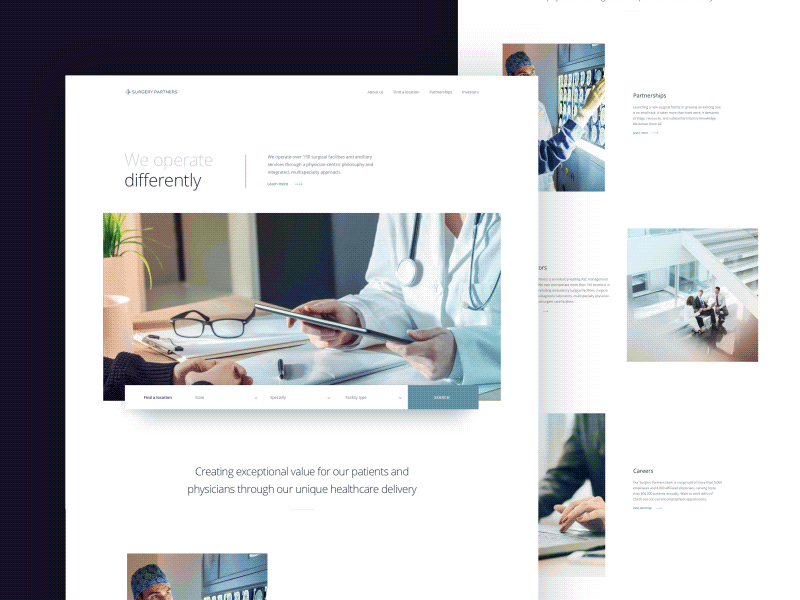 Healthcare homepage business doctor framer homepage hospital landing page medical medicine patient