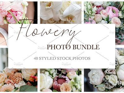 FLOWERY and Bouquet BUNDLE app branding design graphic design illustration illustrator minimal ui ux web website