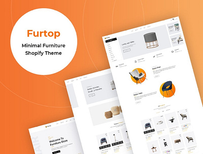 Minimal Furniture Shopify Theme 3d animation app branding design furniture graphic design illustration illustrator logo minimal minimal furniture motion graphics newsletter shopify shopify theme theme ui web website