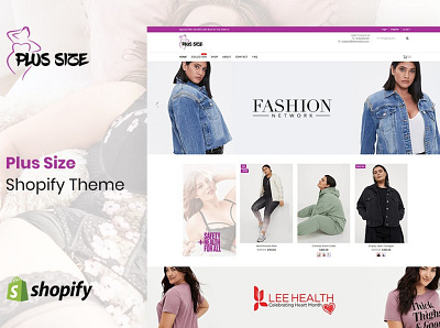 Plus Size Fashion Shopify Theme 3d animation app branding design desktop fashion fashion theme graphic design illustration illustrator logo mobile motion graphics online store shopify theme theme ui web website