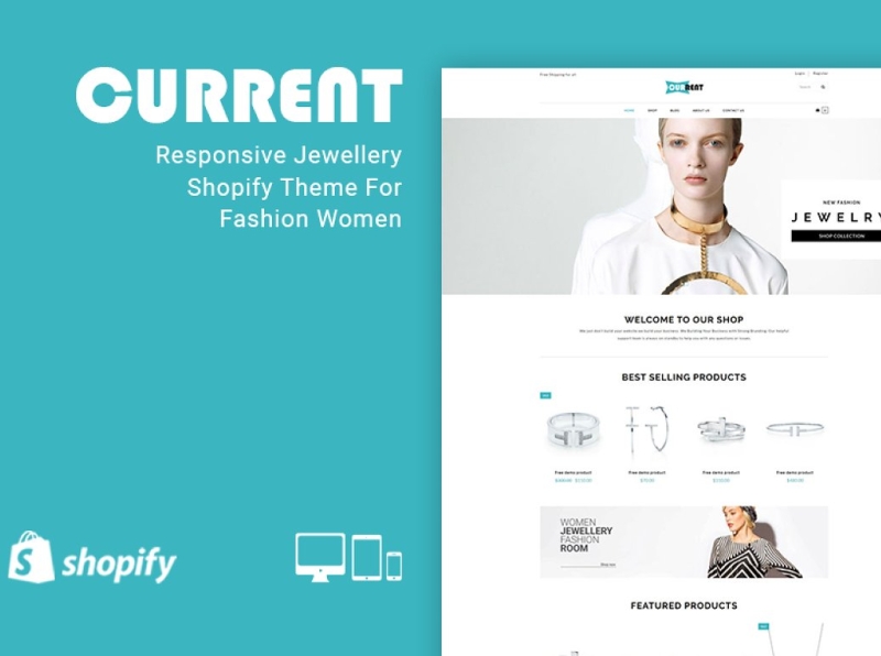 Current jewel Section Shopify Theme 3d accessories accessories shopify theme animation app branding design graphic design illustration illustrator logo motion graphics responsive responsive shopify theme shopify template theme ui web website