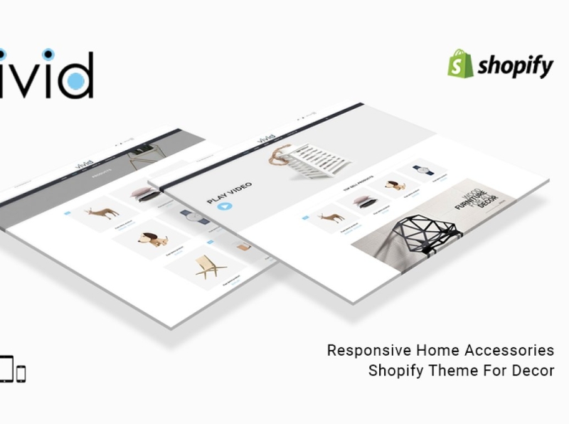 Vivid Accessories Shop Shopify Theme 3d accessories accessories shop animation app branding design graphic design illustration illustrator logo motion graphics responsive home shopify template theme ui vivid shopify theme web website