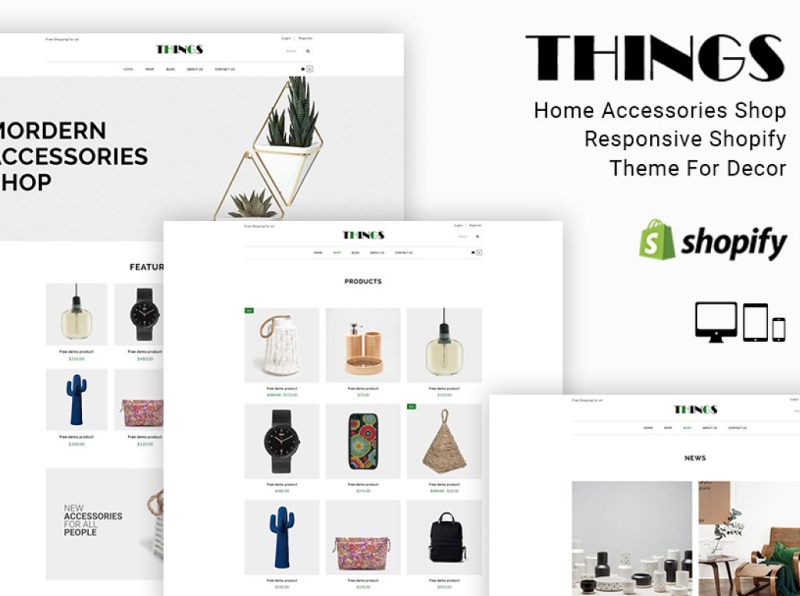 Things Accessories Shopify Theme 3d accessories accessories shopify theme animation app branding design graphic design illustration illustrator logo motion graphics responsive responsive shopify theme shopify shopify theme theme ui web website