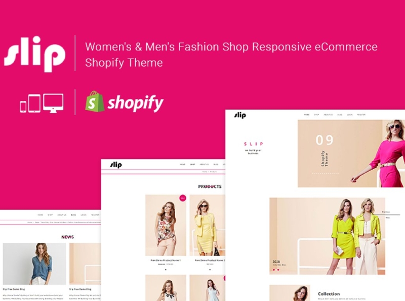 Slip Fashion Shop Shopify Theme