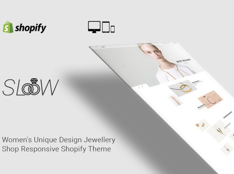 Slow Jewelry shop Shopify Theme 3d accessories shopify theme animation app branding design graphic design illustration illustrator logo motion graphics responsive shopify theme shopify shopify theme slow shopify theme theme ui web website