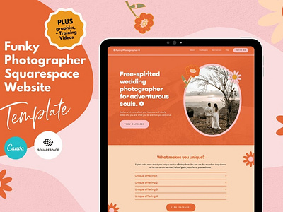 One Page Squarespace Template