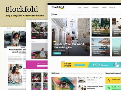 Blockfold - Blog WordPress Theme