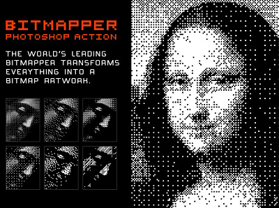 Bitmapper - Convert Image to Bitmap 3d animation app branding design graphic design illustration illustrator logo motion graphics ui web website