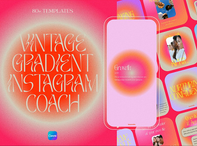 Vintage Gradient Instagram Coach 3d animation app branding design graphic design illustration illustrator logo motion graphics ui web website
