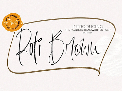Roti Brown With 6 Editable logo