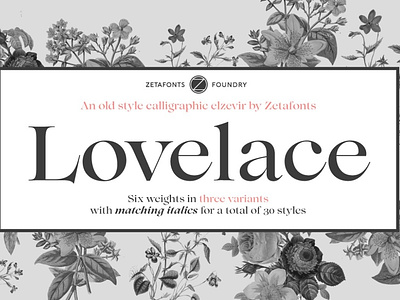 Lovelace - 30 fonts 3d animation app branding design graphic design illustration illustrator logo motion graphics ui web website