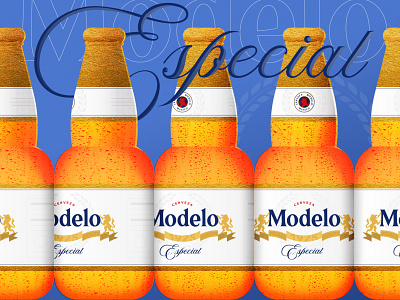 Modelo Refresh(ing) beer bottle brand branding cerveza design illustration logo modelo rebrand refresh