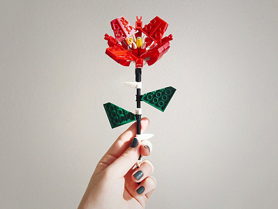 Lego Flower flower lego love rose valentine