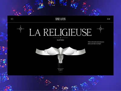 Сoncept shot for perfume by Serge Lutens 3d animation branding concept graphic design motion graphics ui web