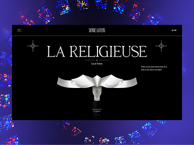 Сoncept shot for perfume by Serge Lutens 3d animation branding concept graphic design motion graphics ui web