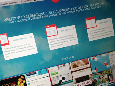 Ilcreations Live! app clean design graphic layout mobile portfolio responsive ui ux website