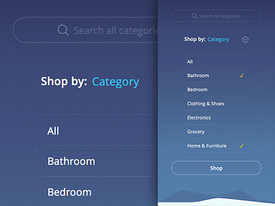 Shop By app clean commerce design icon iphone mobile shop sketch ui ux web