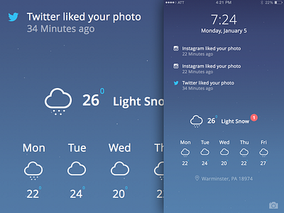 iOS Lock Screen WIP app clean design icon interface ipad iphone mobile sketch ui ux web