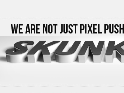 Skunkworks 3d branding design web