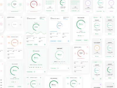 Dashboard Cards app bitcoin clean concept crypto dashboard design finance flat interface ios iphone mobile product design sketch ui ux web web design website