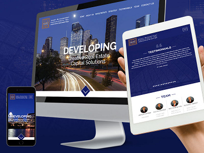 AMC Investments web design design investment company photoshop site ui ux web design website wordpress
