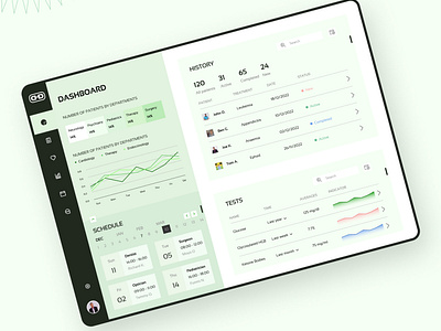 Medical App Dashboard UI Design
