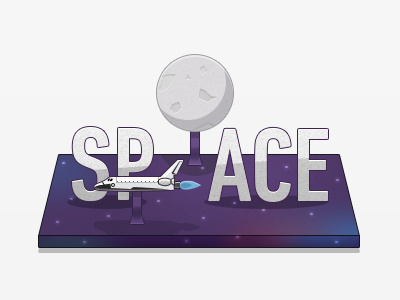 Sp ace design illustration space