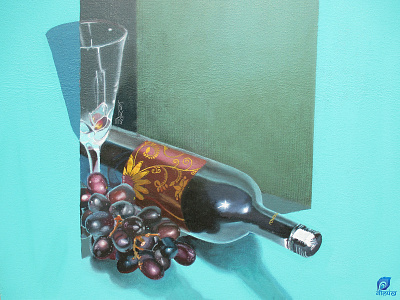 Grapes n wine art arts design digital painting digitalarts digitalartwork illustration painting