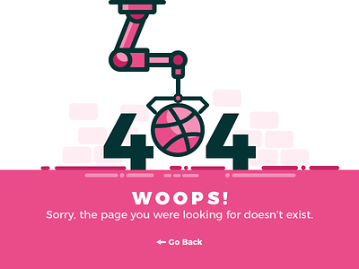 404 Page 404 dribbble error flat illustration not found robot robotic hand ui ux