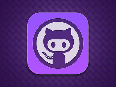 Github Icon android app app icon git github icon ios purple icon