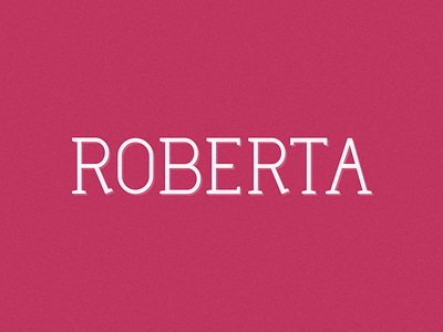 Roberta font sketch typeface typeface design
