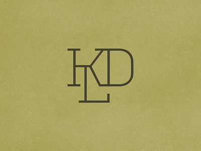 KLD Monogram brand mark d k l logo monogram slab serif slab serif