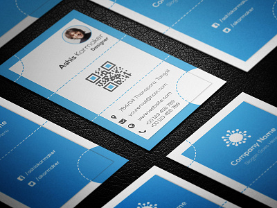 Business Card branding business card modern print print ready stationary vertical