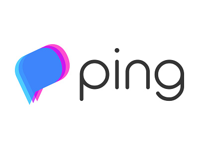 Ping branding chat icon identity internet logo logo design