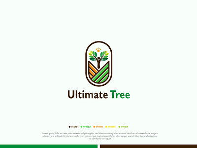 Ultimate Tree | Natural Logo agriculture concept creative design eco ecology farm fresh green healthy identity illustration logo natural nature organic plant symbol tree vector