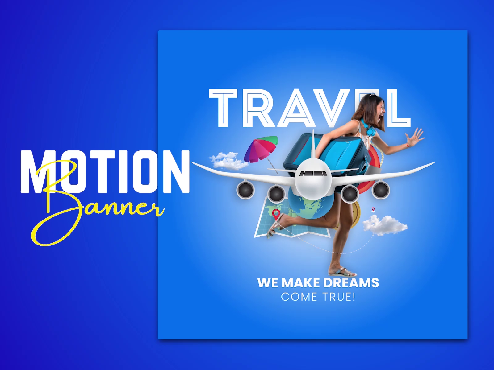Animated Travel Banner | Animation promo video by Bidyut Kumar on Dribbble