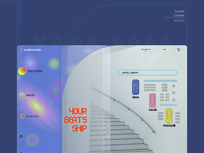 X-11 Beats Station Webstore Design - Home Page