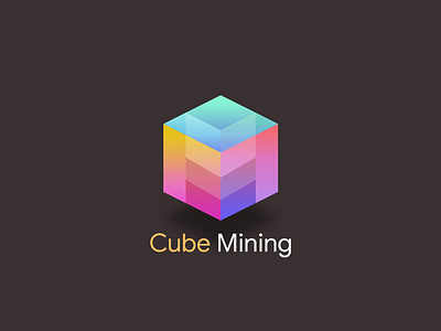 Cube Mining Concept Logo adobe company concept illustration illustrator logo