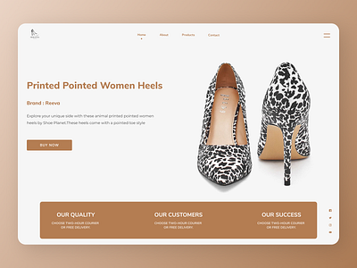 Branded Shoes Landing Page branding design minimal new online typography ui ux web website
