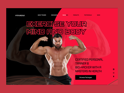 Fitness Trainer Web Design