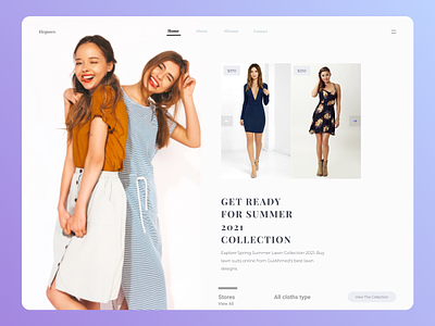 Girls Clothing @daily ui branding deisgner design designs minimal new ui ux web