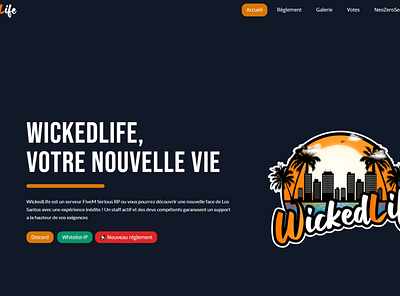 Wicked Life app design ui ux web