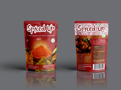 Packaging Design (Spiced Up) graphicdesign illustration image editing labeldesign packaging design typography