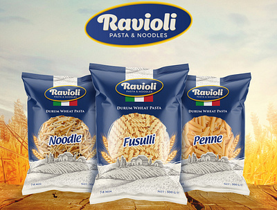 Ravioli Italian Pasta and Noodle ambalaj italian makarna noodle package packaging packaging design pasta pasta design ravioli