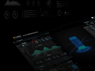 华润大厦智慧物联系统 bi data internet of things ui visualization