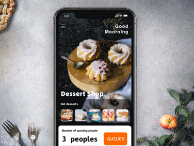 CAKE ORDER APP ui ux 动画 设计