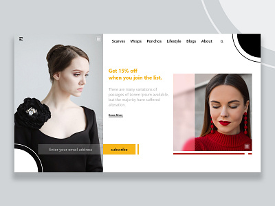 Fashion Landing Page Ui Design