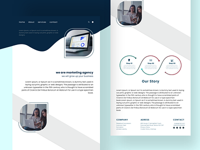 Marketing agency ui agency clean creative marketing modern stylish ui ui design ux ux design white