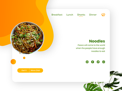 Food Landing Page design adobe xd clean creative landing page stylish ui ui design ux design xd xd design